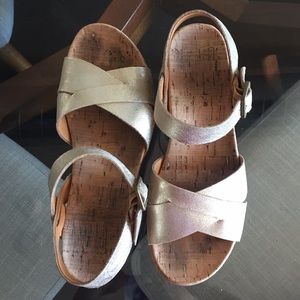 Kork-ease Gold Sandals